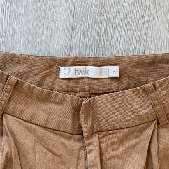Twik High Waisted Beige Trouser - Picture 2 of 2